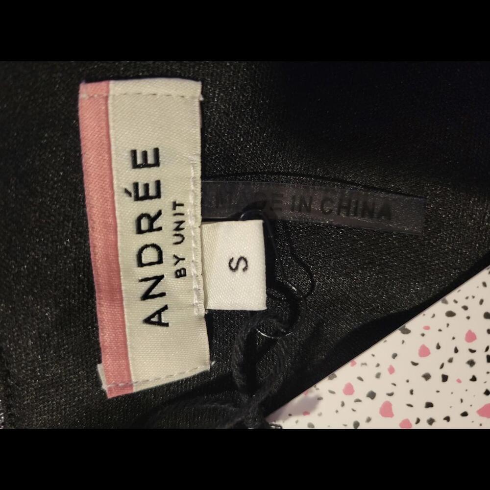 NWT Andree By Unit sparkly silver mini dress NWT - image 4